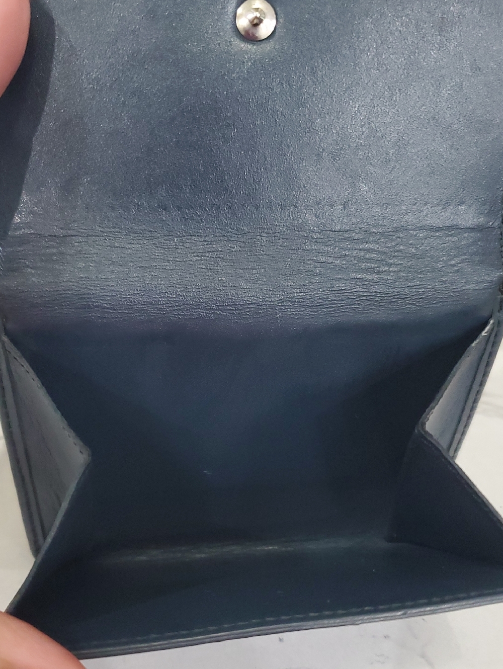 🇨🇵Louis Vuitton Charcoal Gray Matte Monogram Vernis Elise Trifold Wallet - Picture 12 of 16